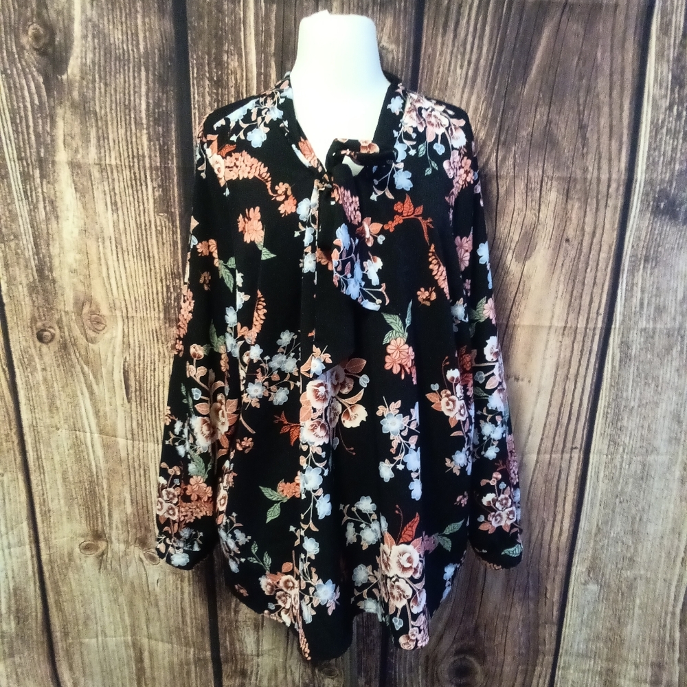 Lane Bryant Floral Top Size 18/20 Multicolor